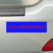 Abstimmung DEMOKRAT Autoaufkleber (Auf Auto)