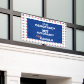 Abstimmung Demokratie Kamala Banner (Äußeres Gebäude)