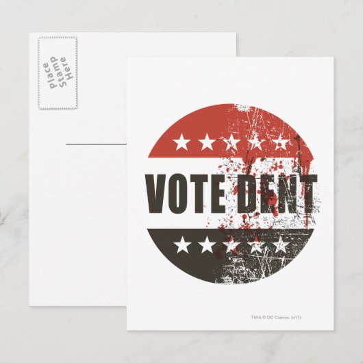 Abstimmung Dent-Aufkleber Postkarte (Vorne/Hinten)