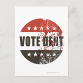 Abstimmung Dent-Aufkleber Postkarte (Vorderseite)