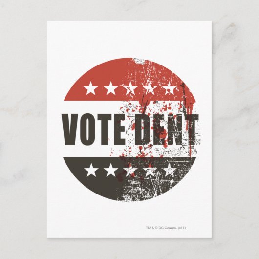 Abstimmung Dent-Aufkleber Postkarte (Vorderseite)