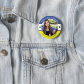 Abstimmung der Schülerinnen und Schüler in Blau un Button (Beispiel)