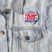 Abstimmung Donald Trump 2016 Button (Beispiel)