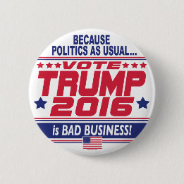 Abstimmung Donald Trump 2016 Button