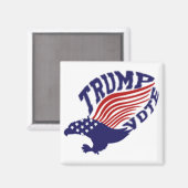 Abstimmung Donald Trump 2016 Magnet (Vorderseite/Rückseite)