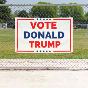 Abstimmung Donald Trump 2024 Banner