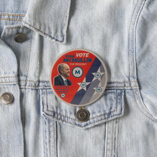 Abstimmung Evan McMullin 2016 Button (Beispiel)
