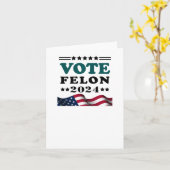 Abstimmung Felon 2024 Festgehaltener Felon-Sticker Karte (Gelbe Blume)