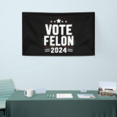 Abstimmung Felon Trump 2024 Sonstiges Wahlergebnis Banner (Messeveranstaltung)