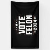 Abstimmung Felon Trump 2024 Sonstiges Wahlergebnis Banner (Vertikal)