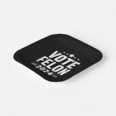 Abstimmung Felon Trump 2024 Sonstiges Wahlergebnis Pappteller (Gewinkelt)