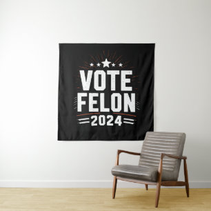 Abstimmung Felon Trump 2024 Sonstiges Wahlergebnis Wandteppich