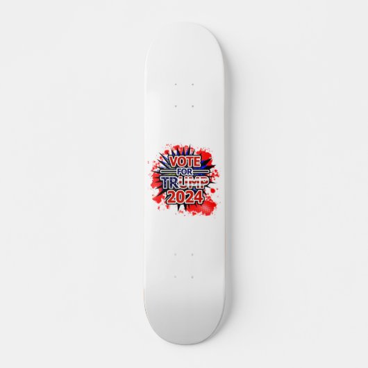 Abstimmung for Trump 2024 Blast Skateboard (Vorne)