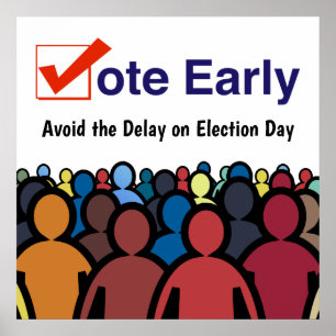 Abstimmung früh poster