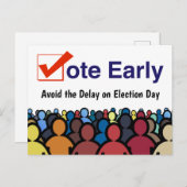 Abstimmung früh postkarte (Vorne/Hinten)