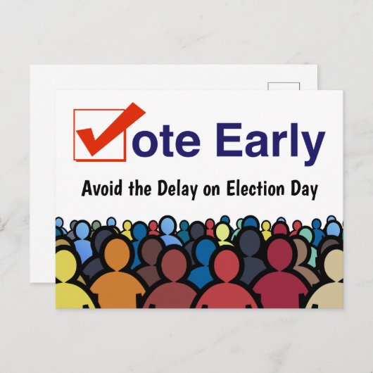 Abstimmung früh postkarte (Vorne/Hinten)