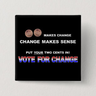 Abstimmung für Änderung 2008 Button