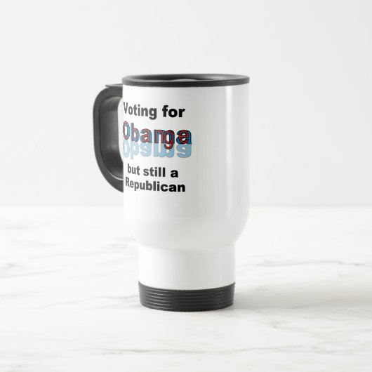 Abstimmung für Änderung-Obama-Reise-Tasse Reisebecher (Vorderseite Links)
