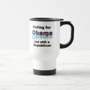 Abstimmung für Änderung-Obama-Reise-Tasse Reisebecher