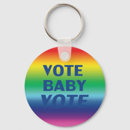 Abstimmung für Baby - Pride lgbtq Lgbt Regenbogenf Schlüsselanhänger