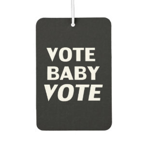"Abstimmung für Baby" Schwarz-weiß - Lufterfrische Autolufterfrischer