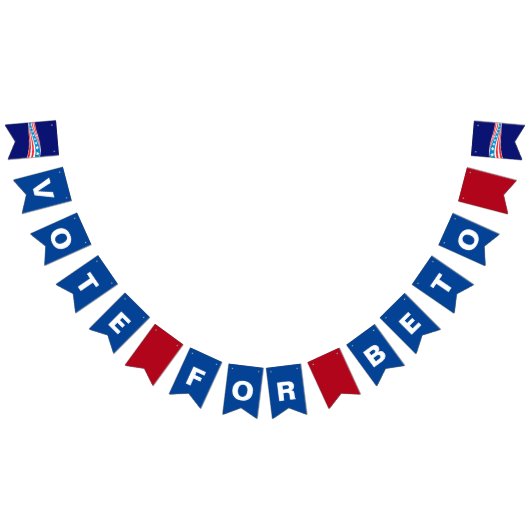 Abstimmung für Beto Texas Gouverneurswahl 2022 Par Wimpelkette (Alle)