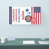 Abstimmung für Class President: Hat & flag Foto-Fl Banner (Messe)