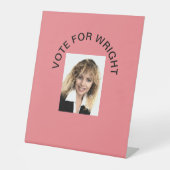 ABSTIMMUNG FÜR DAS SCHREIBPEDESTZEICHEN SOCKELSCHILD (Vorderseite)