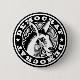 ABSTIMMUNG FÜR DEMOKRATEN BUTTON