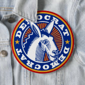 ABSTIMMUNG FÜR DEMOKRATEN BUTTON (Beispiel)