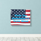 Abstimmung für Demokratie Leinwanddruck (Insitu (Holzboden))