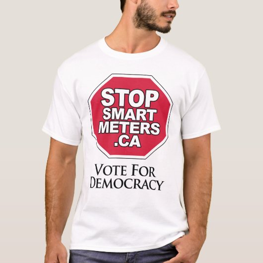 Abstimmung für Demokratie - stoppen Sie T-Shirt (Vorderseite)