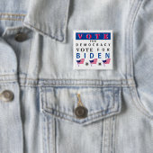 Abstimmung für den Biden-Knopf Button (Beispiel)