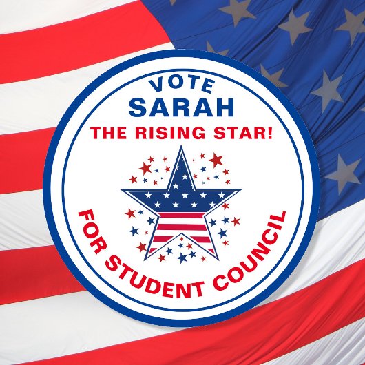 Abstimmung für den Präsidenten der Fraktionen: Sti Runder Aufkleber