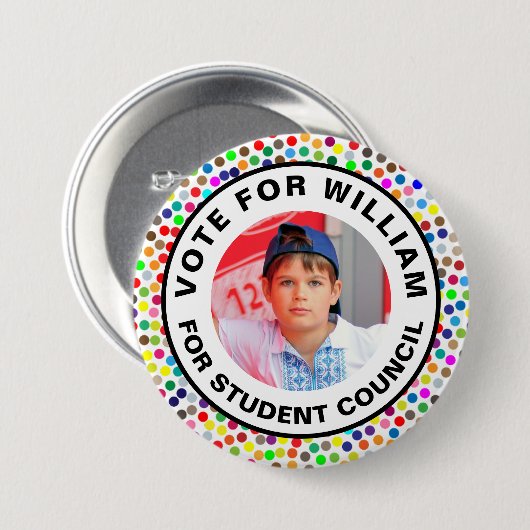 Abstimmung für den Präsidenten der Gruppe: Student Button (Vorne & Hinten)