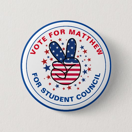 Abstimmung für den Präsidenten der Klasse: VICTORY Button (Vorderseite)