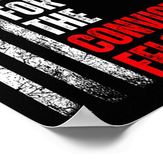 Abstimmung für den verurteilten Felon Trump 2024 - Poster (Ecke)