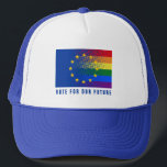 Abstimmung für die Demokratie in der Zukunft Europ Truckerkappe<br><div class="desc">Abstimmung für unser zukünftiges Europa Wahlen Demokratie Trucker Hat</div>