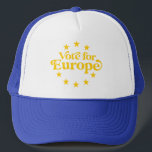 Abstimmung für die Demokratie in der Zukunft Europ Truckerkappe<br><div class="desc">Abstimmung für unser zukünftiges Europa Wahlen Demokratie Trucker Hat</div>