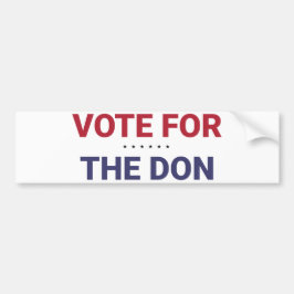 Abstimmung für Don (Wahl 2020 in den USA) Autoaufkleber