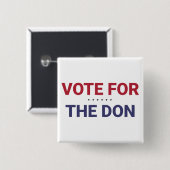 Abstimmung für Don (Wahl 2020 in den USA) Button (Vorne & Hinten)