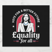 Abstimmung für eine bessere Zukunft US-Präsident 2 Bierflaschenetikett (Einzelnes Label)