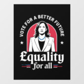 Abstimmung für eine bessere Zukunft US-Präsident 2 Fensteraufkleber (Blatt)