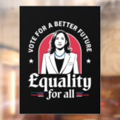 Abstimmung für eine bessere Zukunft US-Präsident 2 Fensteraufkleber (Blatt 2)