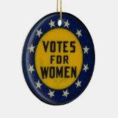 Abstimmung für Frauen Historisches Wahlrecht Keramik Ornament (Rechts)