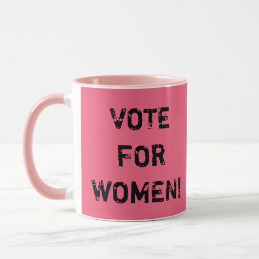 ABSTIMMUNG FÜR FRAUEN! Kaffee-Tasse Tasse (Links)