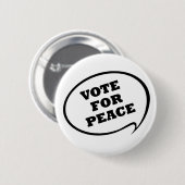 Abstimmung für Friedensknopf Button (Vorne & Hinten)