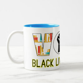 "Abstimmung für Gleichheit, Freiheit und Gerechtig Zweifarbige Tasse