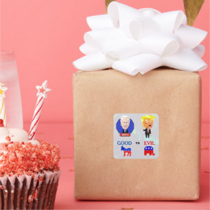 Abstimmung für gute Nocken Quadratischer Aufkleber