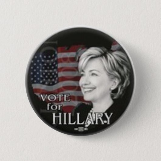 Abstimmung für Hillary Button (Vorderseite)